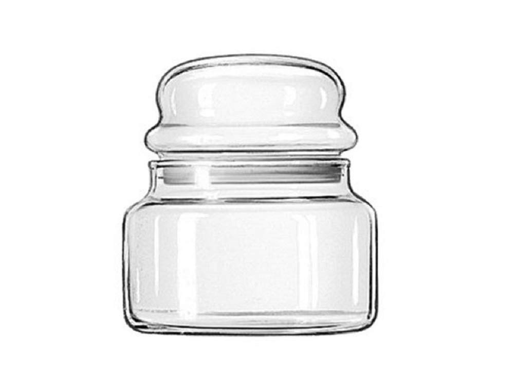 Libbey Storage Glass Jar with Lid, 15 Ounce 12 per case