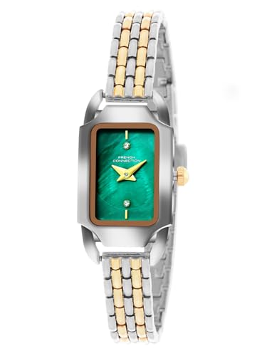 Image of French Connection Opessence Analog Green Rectangle Dial Watch for Women - FCN0177NTM