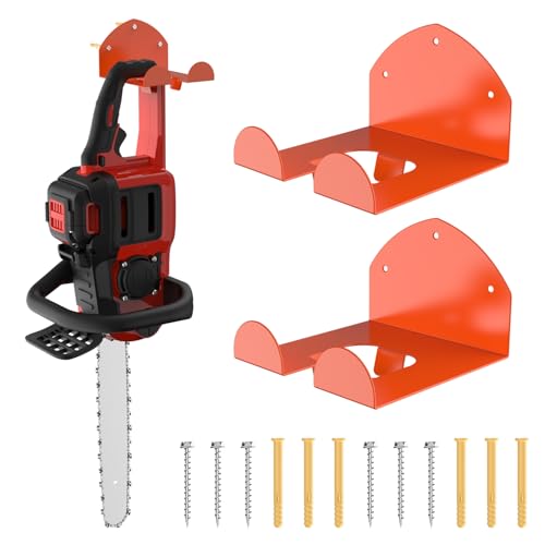 Weedeater Rack, 2 Pack Weed Eater Hanger, 180LB Alloy Steel Mowing Accessories Weed Eater Rack Set, Weedeater Hanger for Stihl Trimmer, Chainsaw, Shovel, Bike & Garden Tools