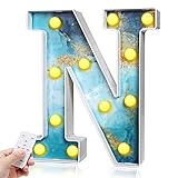 desyour Light Up Romantic Alphabet Marquee Letters Sign LED Letter Lights for Home Bar Festival...