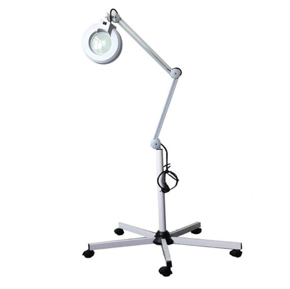 Lámpara De Aumento 8X, Lámpara De Pie, Lupa, Giratoria Plegable, Ajustable En Altura, para Equipos De Belleza, Uñas, Tatuajes Y Cuidado De La Piel