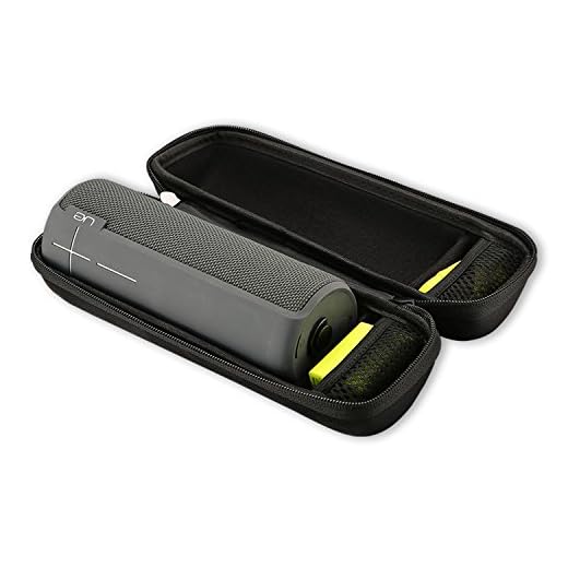 ProCase UE Boom 2 Case, Hard Case Travel Carrying Storage Bag for UE Boom 2 / UE Boom Wireless Portable Speaker, Fits USB Cable and Wall Charger -Black