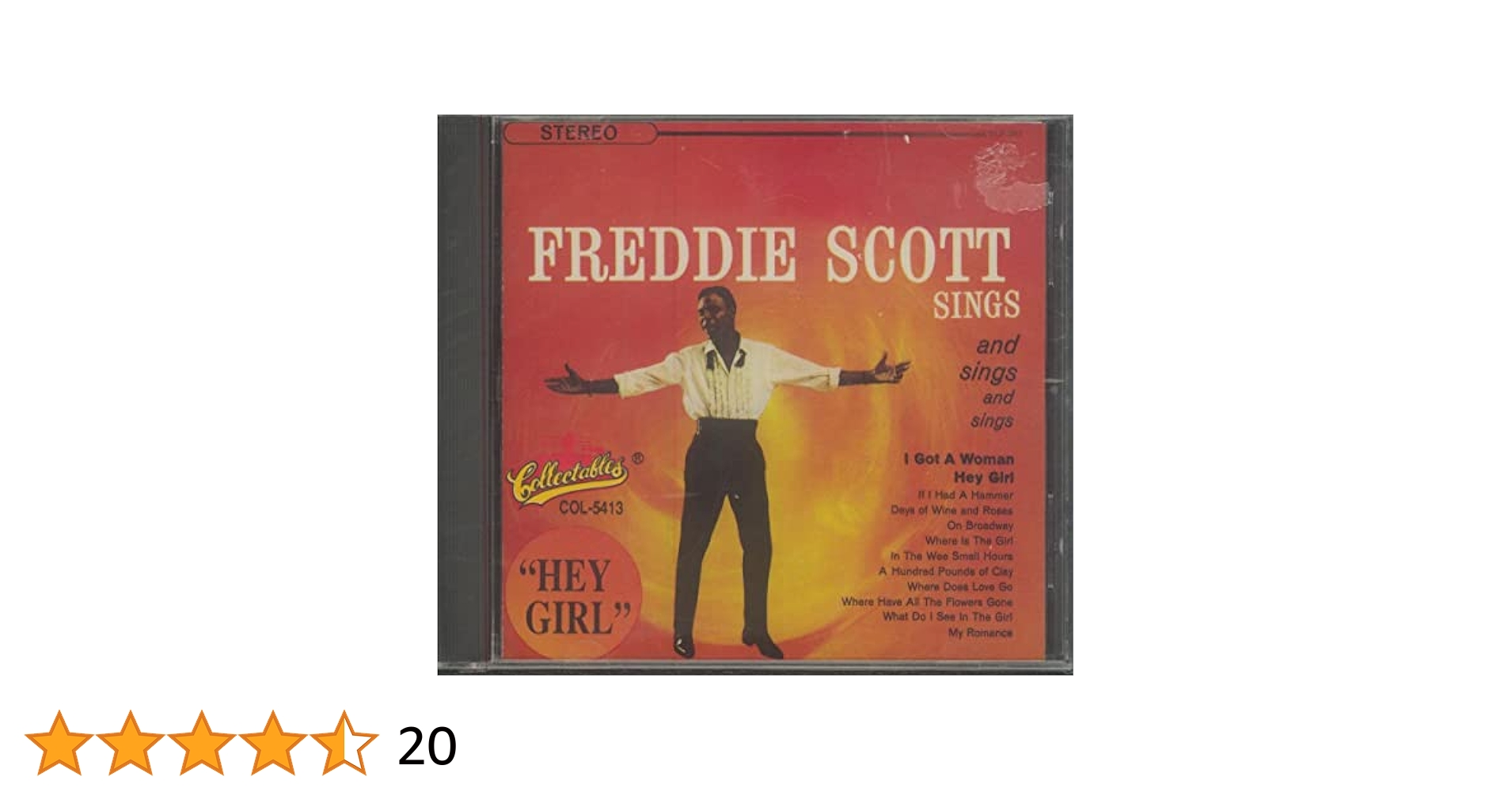THE VERY BEST OF FREDDIE SCOTT 他3枚 SCOTT,FREDDIE - Hey Girl: Sings Sings and Sings - Amazon.com