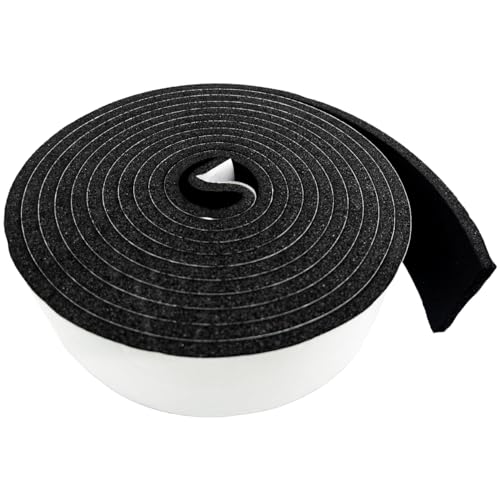 Cinta de espuma autoadhesiva,antivibraciones,aislamiento acústico,resistencia a los golpes,protección de muebles,juntas de espuma autoadhesiva para puertas y ventanas (50mmx6mmx4m)