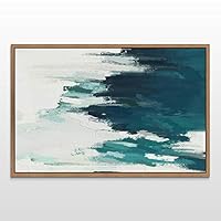 Framed Canvas Wall Art Abstract Landscape Canvas Prints Home Artwork Decoration for Living Room,Bedroom - 16x24 inches