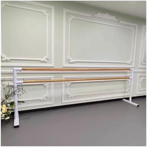 Ballet Barre,Mobile Ballet Barre Rod for Dance Studio, Dancing Pole Freestanding Stretch Barre Exercise Equipment for Adult and Kids (White 150cm)