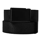DG Hill Casual Canvas Web Belt For Men with Tactical Flip Top Buckle