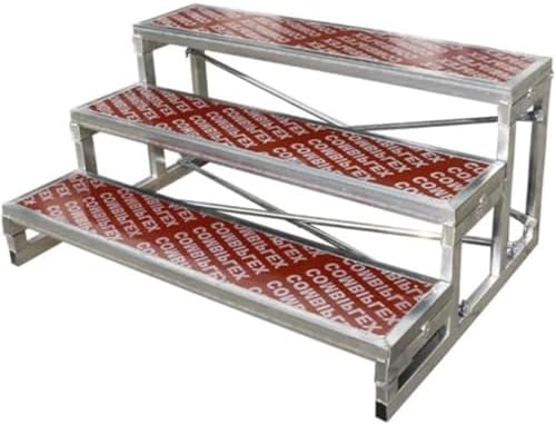 Folding Choral Stairs Stage Riser Platform Based Metal Anti-Slip Portable Multi-Level Home Theater Seating,Portable Sturdy Choir Risers - Easy Setup, Durable Commercial-Grade Staging for Eve