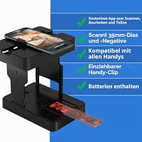 Mobile Film Scanner 35mm, Positiv- und Negativ-Diascanner, Dias und Negative zu Hause mit dem eigenen Smartphone digitalisieren, Dias selbst digitalisieren – Ansicht 7