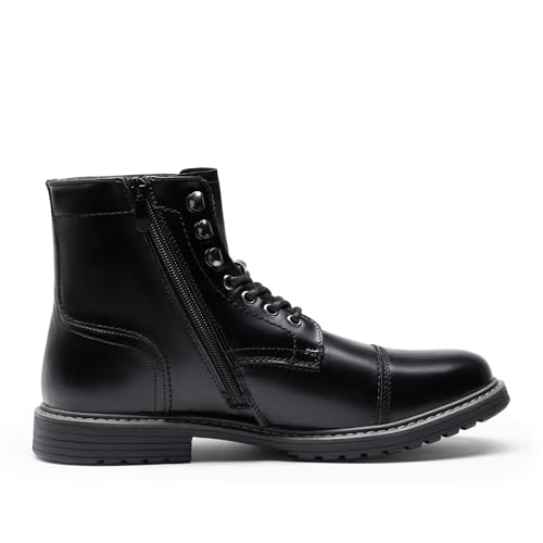 Bruno Marc Bruno Marc Men's Motorcycle Boots Oxford Dress Boot,Size 13,Black-11,Philly_11