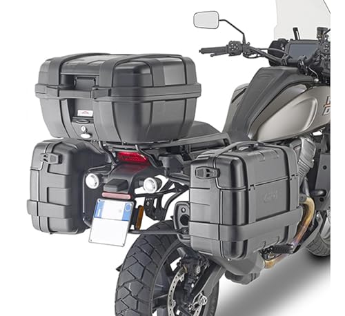 Valises Givi TRK35BBPACK2 Monokey Trekker Lite Noir 70 lt Support HD
