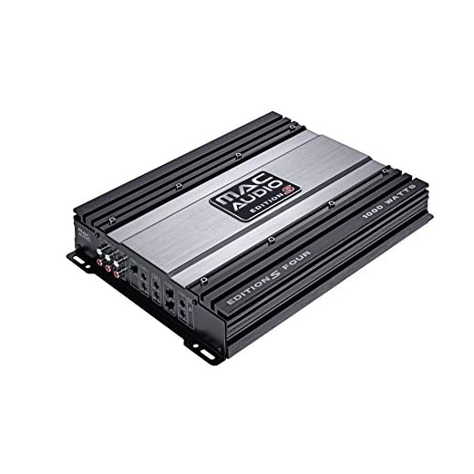 Mac Audio Edition S Four | Mehrkanal Car-Hifi Verstärker | max. 4 x 140 Watt / 2 x 500 Watt Ausgangsleistung - schwarz