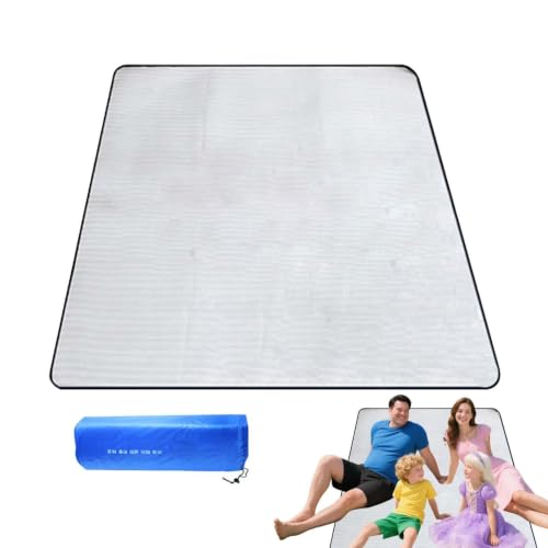 Manta de picnic plegable e impermeable con aislamiento térmico de doble cara 5