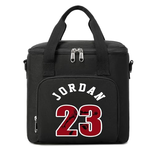 Insulated Lunch Bag, Large Lunch Cooler, Unisex Lunch Box For Work, Picnic, Camping And Traveling (Black -1)