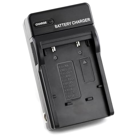 Norifon NP-45 Wall Charger for Fujifilm FinePix JX250, JX400, J38, J10, J20, JX520, JX580, JX300, JX680, JX370, JV200, JV100, JZ250, JZ100, JZ300, T550, T200, T350 and More with Foldable Plug Cover