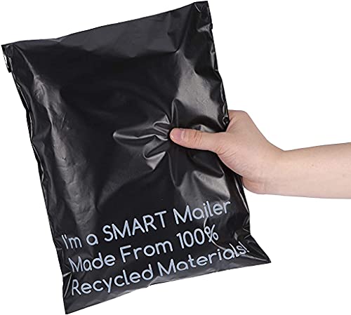 100 Count, 10×13 inch 100% Recycled Poly Mailers Eco Friendly Packaging Envelopes Supplies Mailing Bags 2.5 Mil Thick…