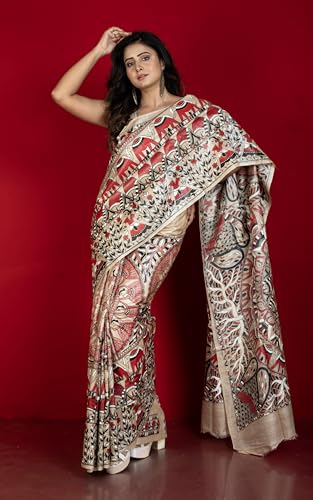 Bengal looms India Weaves of Elegance tussar silk saree in tussar silk – image 4
