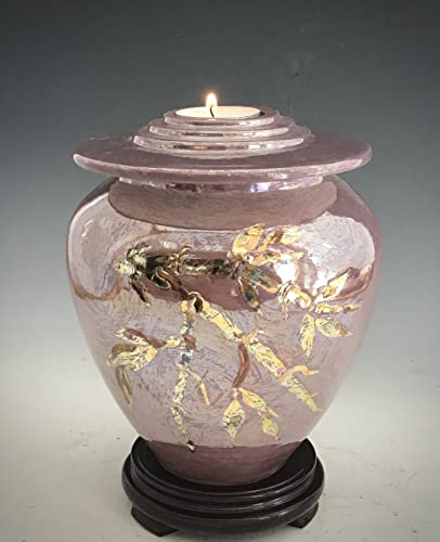 Ceramic Cremation Urn For Ashes, Copper Raku Funeral Vessel, Sacredurnsetc By Susan Fontaine Pottery #TOP1