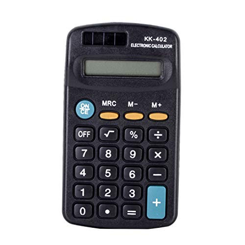 qiguch66 Basic Office Calculators,Standard Function for Office,Home,School,Mini Portable Pocket 8 Digits Electronic Study Calculator Student School Supply - Black