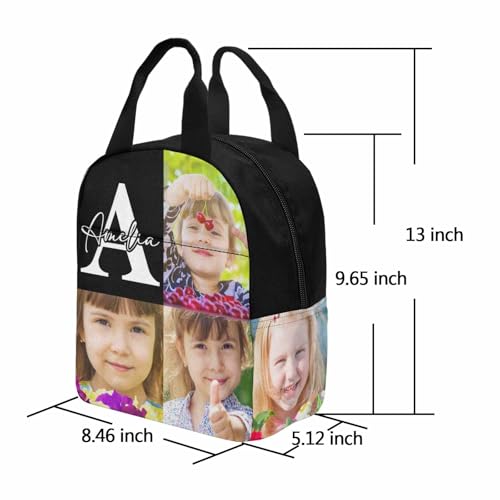 Image of Custom Kids Backpacks for School, Boys Girls Backpacks Lunch Tote Bag for Elementary Lightweight School Backpacks for Toddler Kindergarten Child Daycare Backpackss 3 Photos