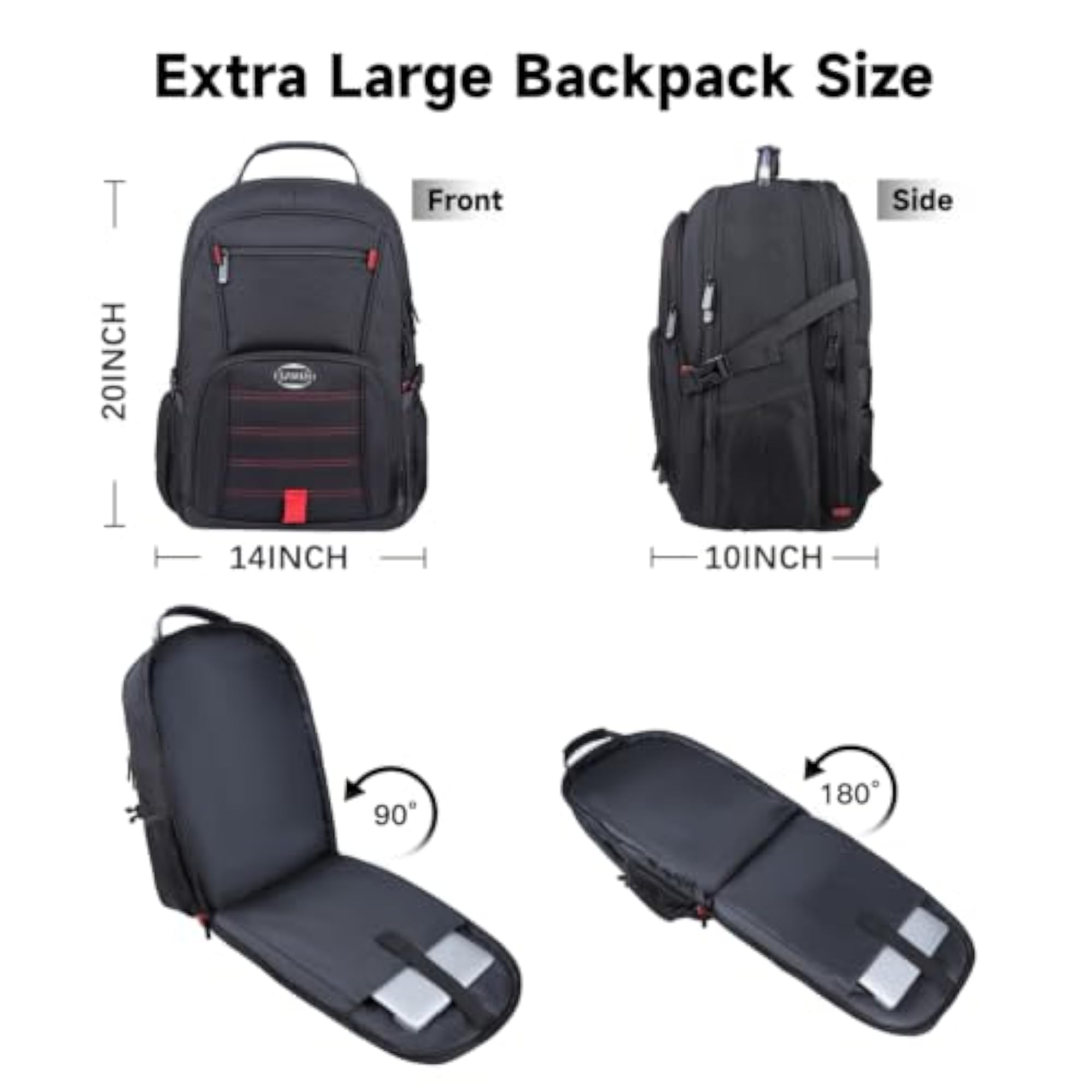 Extra Large Backpack, Travel Backpack for Men