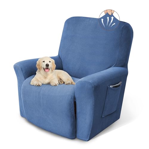 Pzzpzs Recliner Chair Cover Lazy Boy Recliner Covers Washable,Light Blue