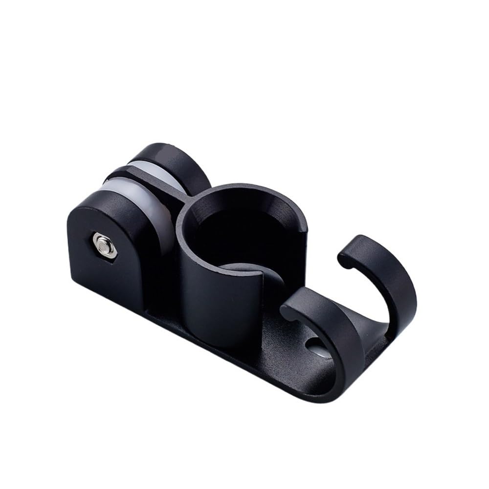 3 x schwarze Aluminium-Handbrausehalter-Haken für Wandbrausezubehör