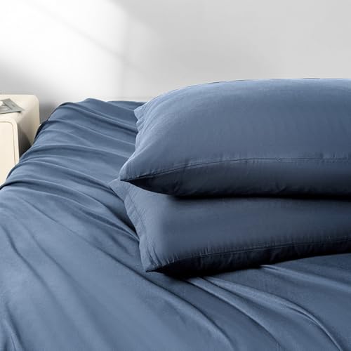 Image of 2 Pack Microfiber Standard Size Zipper Pillowcases,Slate Blue Pillow Case Set of 2,Soft Comfortable Not Shrink Pillow Cases Standard,Breathable Luxury Pillow Covers(20x26 Inches)