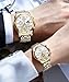 OLEVS Couple Watch His and Her Set Matching Watch Mens Womens Diamond Romantic Valentine’s Day Chronograph