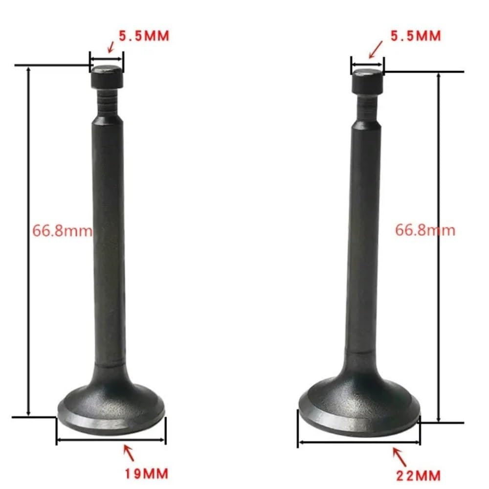 Soupape d'admission et d'échappement adaptée au Moteur MT72FW MT82FW
