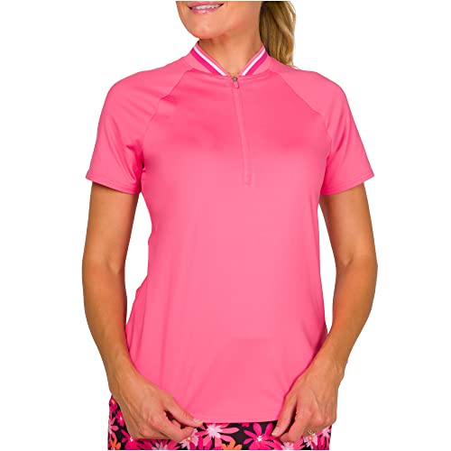 Jofit Apparel Women’s Athletic Clothing Short Sleeve Raglan For Golf & Tennis, Size Small, Salmon #TOP19