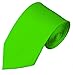 Mens Solid Color 2.75" Slim Tie - Hot Lime