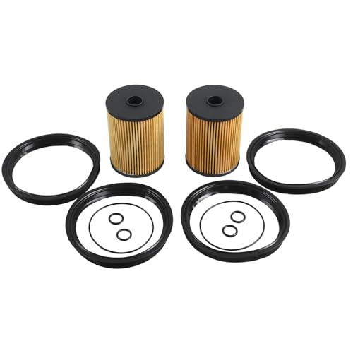 Etersec 11252754870 2Pcs Fuel Filter Kit w/O-Rings & Seals Compatible with Mini Cooper R55 R56 R57 R58 2007-2015, Clubman 2008-2014, Convertible 2009-2015