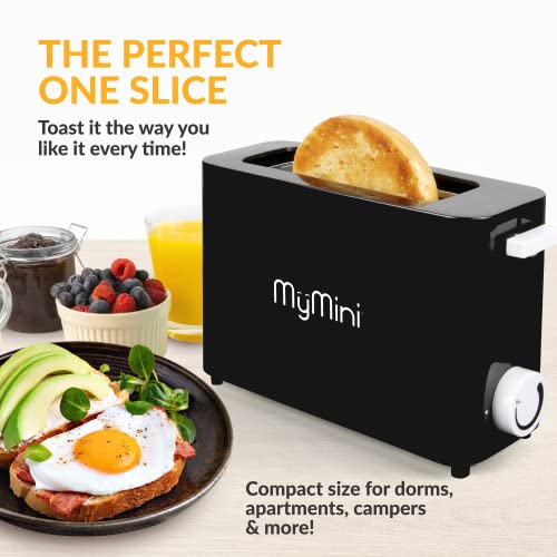 Nostalgia Mymini™ Single Slice Toaster - Extra Wide Slot - With Crumb Tray - 500 Watts #TOP1