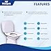 MP MOZZPAK Toilet Seat Covers Disposable (60 Pack) - XL Flushable Disposable Toilet Seat Cover for Kids Potty Training, Adults - 100% Biodegradable - Travel Essential Accessories for Airplane, Camping