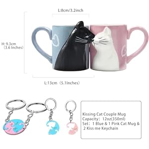 Bignosedeercouplegiftscutekissingcatmugmatchingcouplesstuffceramiccoffeemugsforweddinggiftsanniversaryengagementgiftforcouplescatlovers12oz Urban Country Home Decor Bignosedeer couple gifts cute kissing cat mug matching couples stuff ceramic coffee mugs for wedding gifts anniversary engagement gift for couples cat lovers 12oz urban country home decor