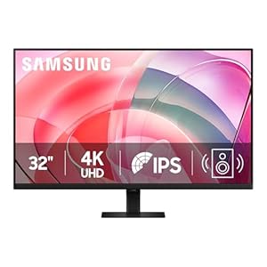 Samsung 32″ ViewFinity S7 (S70D) 4K UHD IPS HDR10 High Resolution Monitor with Speakers, DP Port, TUV-Certified, 2025, LS32D708EBNXGO