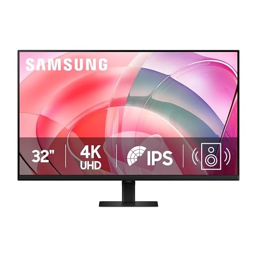 Samsung 32" ViewFinity S7 (S70D) 4K UHD IPS HDR10 High Resolution Monitor with Speakers, DP Port, TUV-Certified, 2025, LS32D708EBNXGO