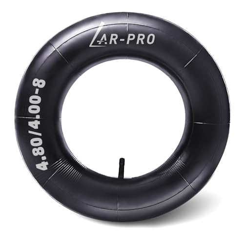 AR-PRO 4.80/4.00-8 Heavy Duty Inner Tube with TR-13 Straight Valve Stem for Wheelbarrows Wagons Mowers Hand Trucks and More Graden Carts (1-Pack)