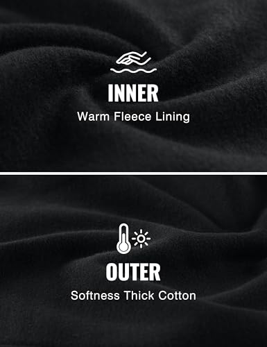 CRZ YOGA Fleece Lined Half Zip Sweatshirts for Men Mock Neck Pullover Sweat Shirts Casual Workout Daily Sweaters3