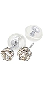計0.6ct/K18/ブラウンダイヤモンドピアス 天然 ダイヤピアスダブルロック ブラウンダイヤ 18K ピアス 計0.6ct ブラウンダイヤモンドピアス 18