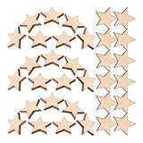 Stelle artigianali fai da te: queste stelle di legno possono essere dipinte e decorate per adattarsi a qualsiasi tema o occasione, offrendo infinite possibilità creative, ritagli di legno per l'artigianato, ritagli di gatti in legno vuoti non finiti