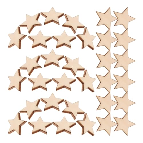 Stelle artigianali fai da te: queste stelle di legno possono essere dipinte e decorate per adattarsi a qualsiasi tema o occasione, offrendo infinite possibilità creative, ritagli di legno per l'artigianato, ritagli di gatti in legno vuoti non finiti