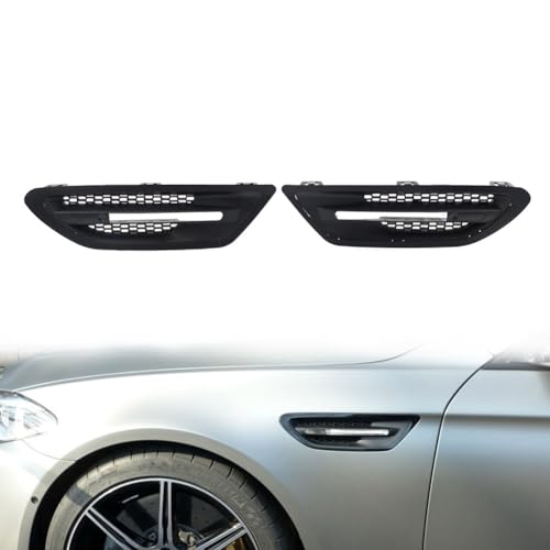 FSFY Side Fender Air Outlet Grille Trim Vent Cover ABS Matte Black for BMW 5-Series F10 M5 Sedan 2011-2017 Car - Image 4