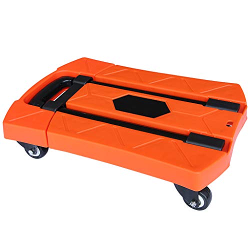 Trolley Folding Trolley 6 Wheel PU Wheel 360° Rotating Trolley, Maximum Load 250KG Folding Trolley for Shopping, Business Travel, Cargo Handling, Luggage More (Color : F)