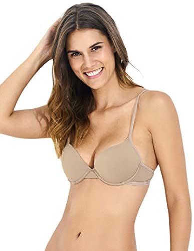 Sutiã Push Up Básico, Bonjour, Feminino, Bege Camurça, 42