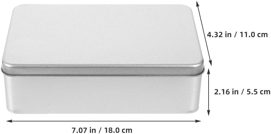 Ciieeo 4pcs Cookie Tin with Lid Baking Candy Container Cookie Jars for Storing Patisseries Snack Chocolate Easter Special Occasion Holiday Silver