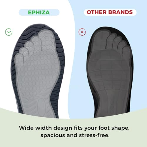 Women's Wide Plantar Fasciitis Walking Shoes Arch Support Tennis Sneakers by ephiza - Used condition - Image 3