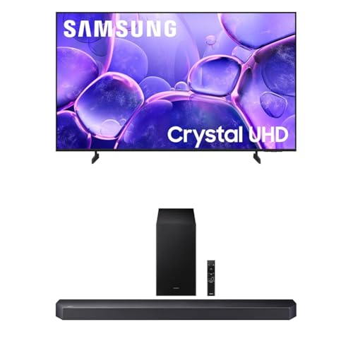 Samsung 85-Inch Class Crystal UHD U8000F 4K Smart TV (2025 Model) Endless Free Content, Crystal Processor 4K Q-Series Soundbar HW Q600F 3.1.2 ch Subwoofer (2025 Model)