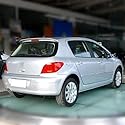 ZDPFDC Auto Heckspoiler für Peugeot 307, Auto Kofferraumspoiler Dachspoilerflügel Lippe Spoiler Bodykits Auto Zubehör,Silver